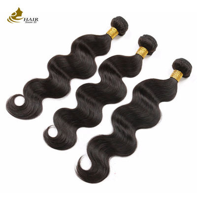 Remy Brasil Ekstensi Rambut Manusia Bundel Body Wave Untuk Wanita Hitam ODM