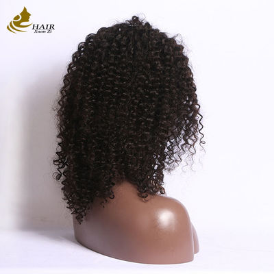 Bagian depan rambut manusia renda wig lurus 100% perawan Peruvian
