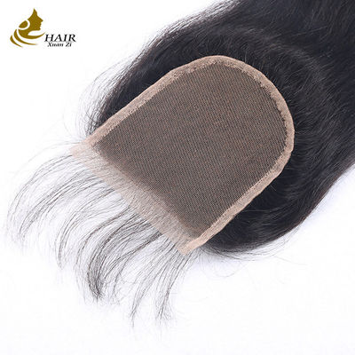 100% Remy HD Bagian depan rambut manusia renda penutupan Gelombang longgar