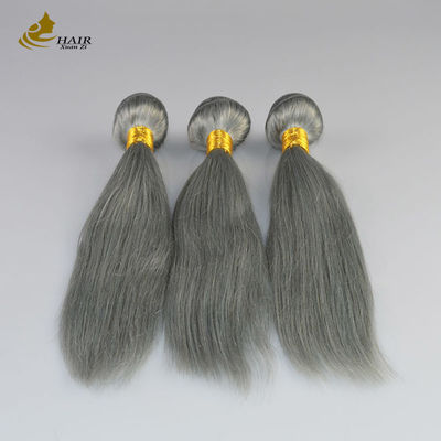 100% Virgin Ombre Ekstensi Rambut Manusia Invisi Tape abu-abu