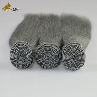 100% Virgin Ombre Ekstensi Rambut Manusia Invisi Tape abu-abu