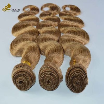 Body Wave Ombre Curly Extensions Berwarna coklat Rambut tenun