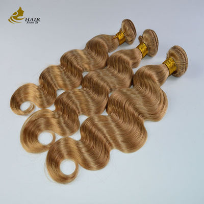 Body Wave Ombre Curly Extensions Berwarna coklat Rambut tenun