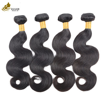 Perawan Remy Rambut Brasil 10 Inci Hitam Rambut Manusia Bundel Weft