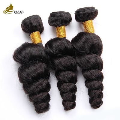 Ekstensi Rambut Manusia Remy Perawan Kutikul Rambut Volume Double Ditarik Weft