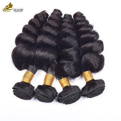 Ekstensi Rambut Manusia Remy Perawan Kutikul Rambut Volume Double Ditarik Weft