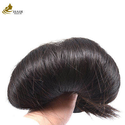 Tidak diproses Rambut manusia lurus mentah Bundle Weft Peruvian