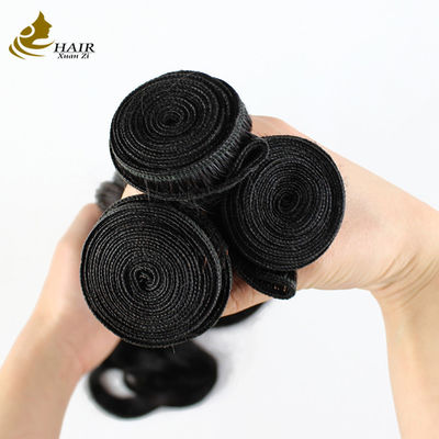 Curly Brasil Virgin Human Hair Bundles 95g Hitam alami