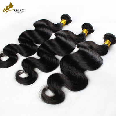 Curly Brasil Virgin Human Hair Bundles 95g Hitam alami