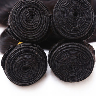 Putih 12A rambut manusia perawan bundel 14 Inch Peruvia tenun