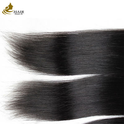 Rambut Manusia Brasil Remy lurus dengan penutupan depan renda