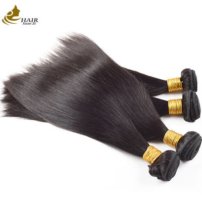 Rambut Manusia Brasil Remy lurus dengan penutupan depan renda