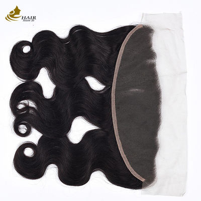 Silk Base Human Hair Lace Closure Wave Frontal Body disesuaikan
