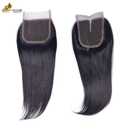 Straight Brazilian Closure Hair Piece Lace Closure dan Bundles 4X4