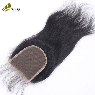 Bisa diwarnai rambut manusia perawan bundel tenun dengan penutupan Tidak berantakan