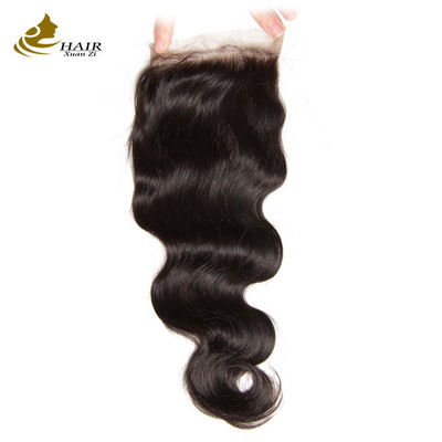 Oem Remy Human Hair Extensions Bundles Weft Raw Body Wave Hair Bundles dengan Penutupan