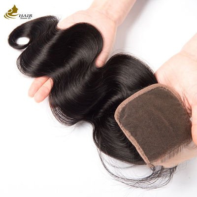 Oem Remy Human Hair Extensions Bundles Weft Raw Body Wave Hair Bundles dengan Penutupan