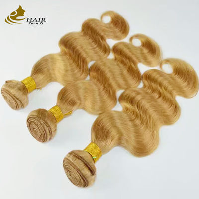 Brown Remy Ombre Ekstensi Rambut Manusia Body Wave Bundle Dengan Penutupan renda