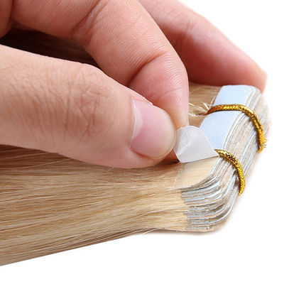 Wanita Manusia 613 pita di ekstensi rambut Bulk untuk rambut tipis