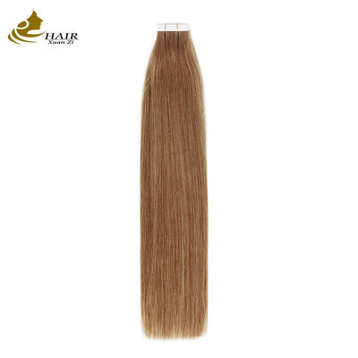 24 Inch Seamless Human Tape Dalam Ekstensi Hitam OEM
