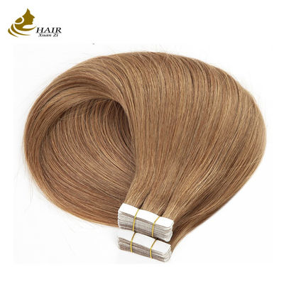 24 Inch Seamless Human Tape Dalam Ekstensi Hitam OEM