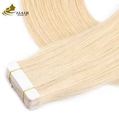 Blonde Mini Tape In Hair Ekstensi Untuk Rambut India Raw Odm