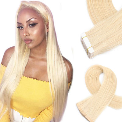 Blonde Mini Tape In Hair Ekstensi Untuk Rambut India Raw Odm