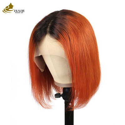 Warna Disesuaikan Bob Wig Rambut Manusia Wig Rambut Brasil Wig Bagian Depan renda