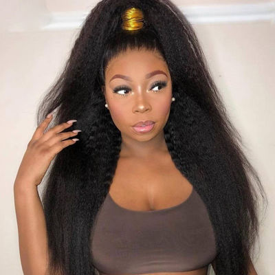 Rambut Manusia 360 Kinky lurus ODM