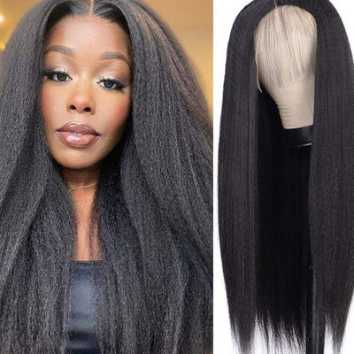 Rambut Manusia 360 Kinky lurus ODM