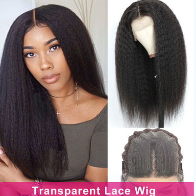 Kerajinan Tangan Perhiasan Rambut Manusia Wigs lurus realistis garis rambut