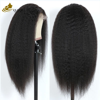 Kerajinan Tangan Perhiasan Rambut Manusia Wigs lurus realistis garis rambut