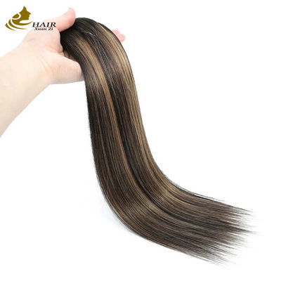 Clip Invisible In Hair Ekstensi Human Ponytail Warna Piano