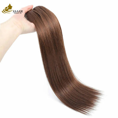 Dark Brown 22 inci Clip In Hair Ekstensi Rambut Manusia 100% Perawan 16 Piece