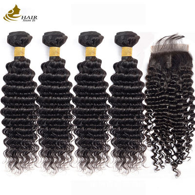 Black Kinky Virgin Human Hair Bundles Beauty Supplies Rambut Tenun