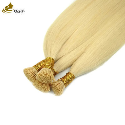 OEM Keratin I Tip Ekstensi Rambut Pre-Bonded 50 Strands/Pack
