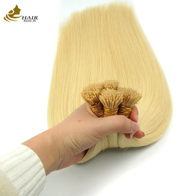 OEM Keratin I Tip Ekstensi Rambut Pre-Bonded 50 Strands/Pack