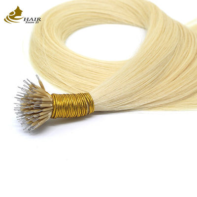 18 Inci Nano Ring Ekstensi Rambut Manusia Keratin U Tip Custom