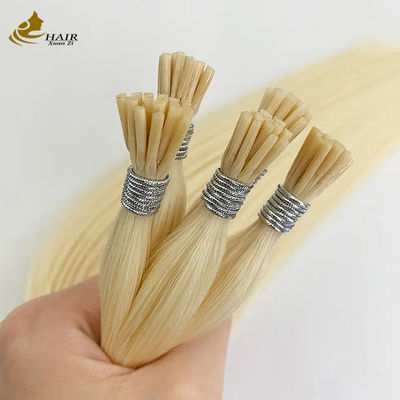 Indian Remy Keratin Prebonded Hair Extensions I Tip Disesuaikan