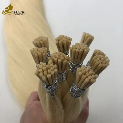 Indian Remy Keratin Prebonded Hair Extensions I Tip Disesuaikan