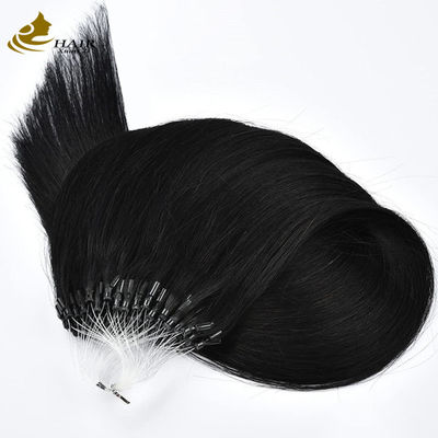 Ekstensi Rambut Manusia Nano Pre Bonded lurus Ekstensi Rambut Manusia Mikroring OEM