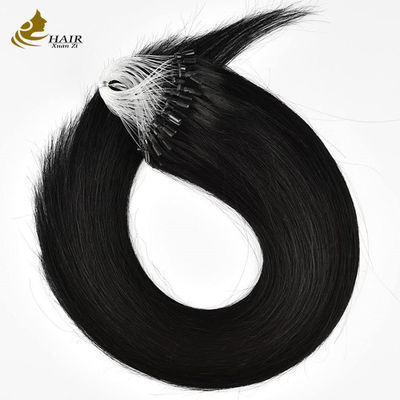 Ekstensi Rambut Manusia Nano Pre Bonded lurus Ekstensi Rambut Manusia Mikroring OEM