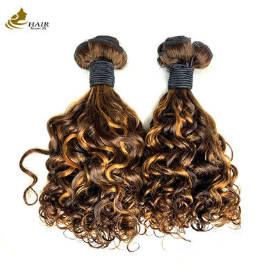 P1B 27 Rambut Ganda Ditarik Bundel Curly 20 Inch Wave Body Wig
