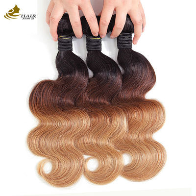 1b 4/27 Keriting Madu Blonde Brazil Ekstensi Rambut Ombre