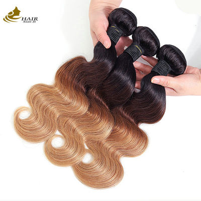 1b 4/27 Keriting Madu Blonde Brazil Ekstensi Rambut Ombre