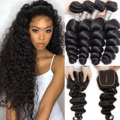 Remy Brazilian Human Hair Bundle Pack 10A 95g-100g Disesuaikan