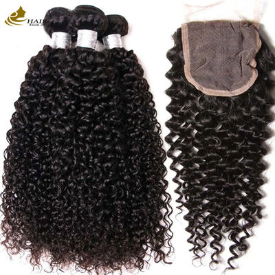 ODM Raw Kamboja Bundle Brasil Kinky Curly Virgin Rambut weft