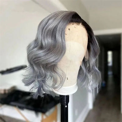 613 Peruk Rambut Manusia Disesuaikan Bob Untuk Rambut Alami