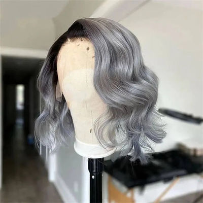 613 Peruk Rambut Manusia Disesuaikan Bob Untuk Rambut Alami