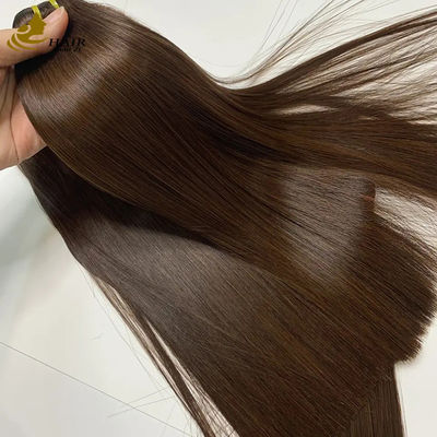 Vietnam Super Double Ditarik Tulang lurus Brown #4 Human Hair Bundles
